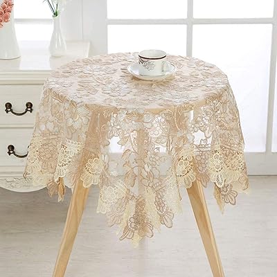 Chemin de table carré en dentelle avec broderie florale, nappe classique pour fête de mariage et maison #2 90 x 90 cm. DIAYTAR COTE D'IVOIRE, en tant que boutique en ligne leader en Cote d'Ivoire, propose une expérience d'achat unique et conviviale. Elle dispose d'un système de paiement sécurisé et d'un service client réactif pour garantir la satisfaction de ses clients. Avec des promotions régulières et des offres spéciales, DIAYTAR COTE D'IVOIRE est le point de chute idéal pour les amateurs de shopping en ligne à la recherche de bons plans et de qualité.