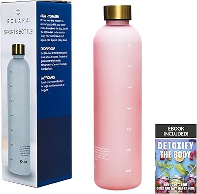 Grande bouteille d'eau incassable avec marqueur de temps de motivation et infuseur