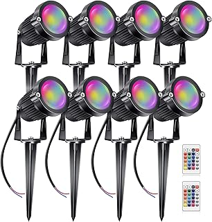 Aledeco éclairage paysager rvb 5 w 12 v avec télécommande basse tension, éclairage paysager led 16 projecteurs à couleur changeante pour l'extérieur, lumières décoratives imperméables pour allée de jardin avec piquets (paquet de 8). En tant que leader du commerce en ligne en Côte d'Ivoire, DIAYTAR COTE D'IVOIRE se donne pour mission de fournir aux clients les meilleurs produits et services possibles. La boutique en ligne travaille en étroite collaboration avec les fournisseurs pour proposer des produits de qualité à des prix compétitifs. Les clients bénéficient également d'un service client personnalisé pour résoudre tout problème ou répondre à leurs questions.