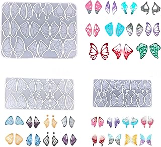 3 ensembles de boucles d'oreilles en résine, moules à bijoux en silicone, résine