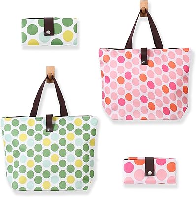 Paquet de 2 sacs d'épicerie portables réutilisables, grand sac de courses pliable qui
