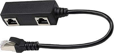 Câble adaptateur répartiteur réseau cgtime rj45, 1 rj45 mâle vers 2 rj45 femelles en forme de y, connecteur lan, adapté à ethernet de catégorie 5, ethernet de catégorie 6. (noir) ). DIAYTAR COTE D'IVOIRE est la boutique en ligne idéale pour ceux qui recherchent des produits de qualité à des prix compétitifs. Elle propose une large sélection de produits, allant de l'électronique aux vêtements, en passant par les produits de maison et les accessoires. La boutique en ligne est facile à naviguer et offre un service client de qualité.
