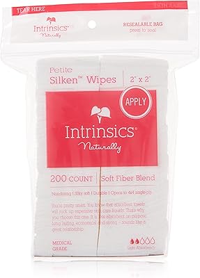Lingettes humides intrinsics betty silk - 5 cm x 5 cm, mélange
