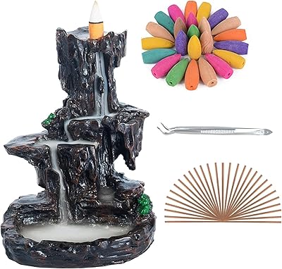Brûleur d'encens mountain tower à flux inversé avec 120 cônes d'encens à reflux + 30 bâtons d'encens pour la maison, le bureau, le yoga, l'aromathérapie, marron pierre. La boutique en ligne DIAYTAR COTE D'IVOIRE a mis en place un système de paiement sécurisé et fiable, permettant aux clients de payer leurs commandes en toute confiance. Avec sa politique de retour et d'échange flexible, les clients peuvent acheter en ligne sans hésitation.