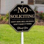 Panneau d'interdiction de sollicitation uflashmi, panneau d'interdiction de sollicitation pour cour de maison
