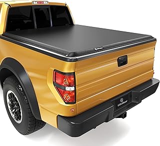 Couvre-tonneau souple pliable yeta motor compatible avec ford f-150 2009-2014 (sauf série raptor)