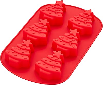 Moule en silicone wilton pour pâtisserie, bonbons et sapin de noël, 6 cavités. DIAYTAR COTE D'IVOIRE est une boutique en ligne généraliste qui propose plus de 300000 références de produits, faisant d'elle l'un des leaders du commerce en ligne en Cote d'Ivoire. Avec une large gamme de produits, cette boutique en ligne offre aux clients ivoiriens et internationaux l'opportunité de faire leurs achats en ligne de manière pratique et sécurisée. Elle est reconnue pour sa fiabilité et son engagement à offrir les meilleurs produits.