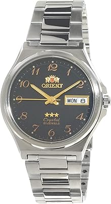 Montre numérique à cadran noir pour homme orient tristar ab02004b, argent, fab02004b, argent