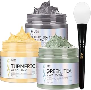Masque de boue au curcuma ana roy - masque de boue détox au thé vert - masque de boue aux minéraux de la mer morte, kit de masque facial spa, 2,5 oz par paquet. Avec plus de 300 000 références de produits à disposition, DIAYTAR COTE D'IVOIRE offre aux clients une expérience de shopping en ligne unique et enrichissante. La boutique en ligne généraliste se caractérise par sa capacité à offrir une grande variété de produits, allant des accessoires de mode aux appareils électroménagers, et ce, à des prix abordables. DIAYTAR COTE D'IVOIRE s'est imposée comme la boutique en ligne leader en Côte d'Ivoire, grâce à sa gamme étendue de produits et ses services de haute qualité.