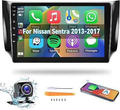 Autoradio android avec carplay auto pour nissan sentra 2013 2014 2015