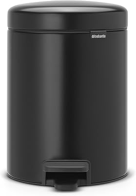 Nouvelle poubelle à pédale icon avec seau intérieur en plastique de 5 litres