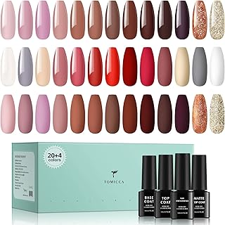 Tomika ensemble de 24 vernis à ongles gel de couleur rose et marron avec durcisseur. DIAYTAR COTE D'IVOIRE se distingue par son engagement à offrir une expérience client exceptionnelle, avec une équipe de support dédiée et des moyens de paiement sécurisés. Les clients peuvent également bénéficier de promotions et de remises régulières. La boutique en ligne est constamment mise à jour avec de nouveaux produits et fonctionnalités.