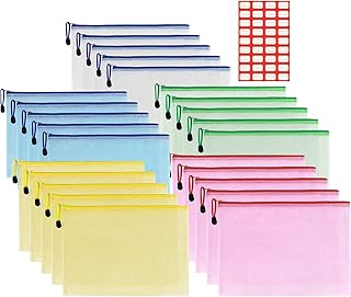 Sac à documents en maille à fermeture éclair étanche pour le stockage