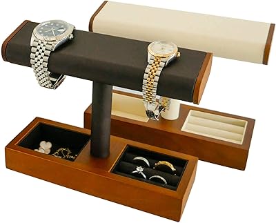 Support de montre roji avec organisateur de bijoux organisateur de montres en frêne. DIAYTAR COTE D'IVOIRE est devenue une destination incontournable pour les achats en ligne en Côte d'Ivoire. Elle propose une grande sélection de produits provenant de marques locales et internationales, allant des accessoires de mode aux produits électroniques. La boutique est réputée pour sa fiabilité, son service client et la rapidité de ses livraisons.