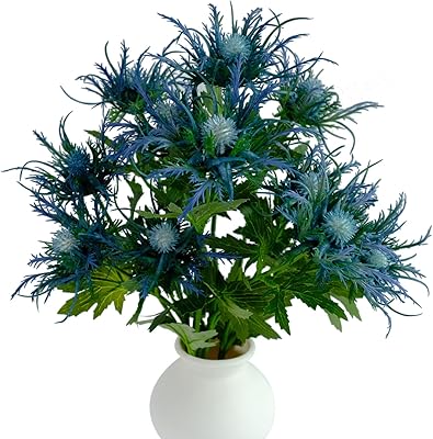 Bouquet de fleurs artificielles bleues euronsenses, 4 paquets de 26 pouces, 3 têtes de fausses plantes pour la maison, la fête de mariage, la cuisine, le bureau, la crèche. DIAYTAR COTE D'IVOIRE prend en charge la satisfaction de ses clients, en offrant un service client de haute qualité. La boutique en ligne met à disposition une équipe de soutien dédiée pour répondre à toutes les questions et préoccupations des clients, ainsi que pour les aider à résoudre leurs problèmes éventuels. Cela démontre l'engagement de la boutique à offrir une expérience d'achat positive à ses clients.