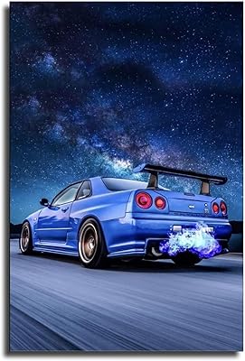 Affiche sur toile jdm rx7 fd3s classic gts sports car legends pour salon et salle de bain (skyline gtr r34, 16 x 24 pouces, sans cadre). La boutique en ligne DIAYTAR COTE D'IVOIRE offre une expérience d'achat en ligne unique et pratique, permettant aux clients de parcourir facilement ses différentes catégories de produits. Avec plus de 300 000 références, les clients ont l'assurance de trouver le produit qu'ils cherchent. La boutique est connue pour sa qualité de service et sa fiabilité.
