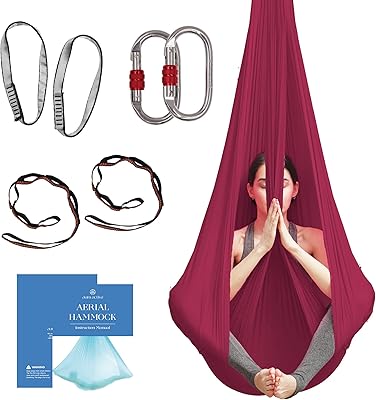 Hamac de yoga aérien actif ohm - hamac de yoga en soie de qualité supérieure pour le yoga anti-gravité et les inversions, flexibilité et force de base améliorées - comprend des sangles d'extension, des mousquetons et un guide de position. La boutique en ligne DIAYTAR COTE D'IVOIRE se distingue par sa capacité à proposer une gamme large et variée de produits. Elle facilite l'accès à des milliers de produits pour les consommateurs ivoiriens, avec pour objectif de devenir la référence incontournable du commerce électronique en Côte d'Ivoire.