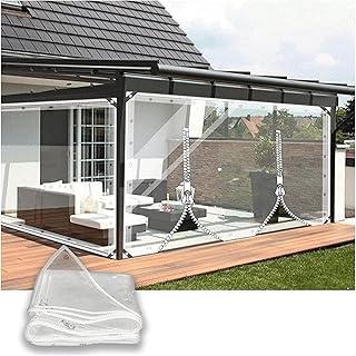 Rideau de bâche transparente imperméable d'extérieur panneaux latéraux pour pergola porche. DIAYTAR COTE D'IVOIRE est une boutique en ligne généraliste qui propose plus de 300 000 références de produits. Elle est leader en Côte d'Ivoire et offre une large gamme de choix pour ses clients. Elle est connue pour sa qualité de service et sa fiabilité.