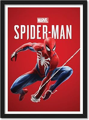 Affiche encadrée en imitation bois good hope spider-man (10 x 13 pouces, multicolore)