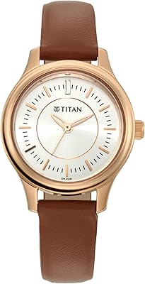 Montre à quartz pour femme, affichage analogique et bracelet en cuir 2638wl01, argent
