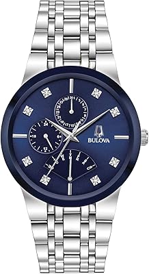 Montre à quartz multifonction à la mode en acier inoxydable pour hommes, cadran