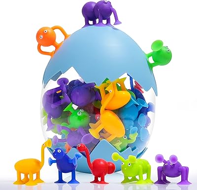 Jouets à ventouse, 36 pièces jouets de bain pour bébé, jouets sensoriels