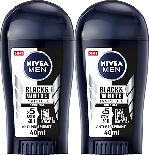 Nivea men antisudorifique stick - noir & blanc invisible original - 2 x 40 ml. DIAYTAR COTE D'IVOIRE propose une large gamme de produits allant de l'électronique à la maison, en passant par la mode et les accessoires. La boutique en ligne est facile à naviguer et dispose d'un système de recherche efficace pour trouver rapidement le produit désiré. Les clients peuvent profiter de promotions et de réductions régulières.
