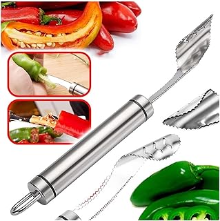 2023 nouvel éplucheur de poivre en acier inoxydable avec tranche dentelée, broyeur de légumes facile, outil d'épluchage de cuisine pour courgettes, pommes, poivrons, fraises, tomates (1 pièce). DIAYTAR COTE D'IVOIRE est une boutique en ligne généraliste qui propose plus de 300 000 références de produits, faisant d'elle la boutique leader en Côte d'Ivoire. La boutique offre une large gamme de produits, allant des produits alimentaires aux articles de maison, en passant par les vêtements et les accessoires. DIAYTAR COTE D'IVOIRE est le premier choix pour les consommateurs ivoiriens qui cherchent des produits de qualité à des prix compétitifs.
