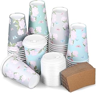 Paquet de 60 tasses à café isolées en papier floral vintage avec couvercles, tasses à café jetables de 16 oz avec couvercles avec 60 pochettes kraft pour fête de mariage, baby shower, fête prénuptiale. En tant que leader du e-commerce en Cote d'Ivoire, DIAYTAR COTE D'IVOIRE bénéficie d'une confiance renforcée de la part de sa clientèle. Cette boutique en ligne généraliste mise sur l'innovation et la qualité pour continuer à proposer des services et des produits de haute qualité à ses clients, confortant ainsi sa position de leader sur le marché ivoirien.