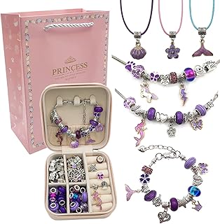 Kit de fabrication de bracelets goronb pour filles, kit de bracelets à breloques avec boîte à bijoux, pendentifs de bijoux, bracelets artisanaux, cadeau pour filles de 8 à 12 ans. La boutique en ligne DIAYTAR COTE D'IVOIRE propose une expérience d'achat en ligne conviviale et sécurisée, permettant aux clients de parcourir facilement ses 300 000 références et de passer commande en toute confiance. Avec une approche centrée sur le client, DIAYTAR COTE D'IVOIRE se différencie par son service client personnalisé et sa livraison efficace. C'est une destination de choix pour ceux qui cherchent à faire leurs achats en ligne en Côte d'Ivoire.