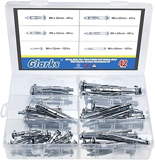 Glarex 42 pièces 6 tailles boulon moly en acier zingué robuste vis autoperçante creuse assortiment de vis pour cloisons sèches, plâtre et carrelage. Diaytar Côte d'Ivoire dispose d'une vaste sélection de produits de qualité à des prix compétitifs, répondant ainsi aux besoins de ses clients. La boutique en ligne est équipée d'un système de paiement sécurisé et propose des options de livraison rapides et fiables. Les clients peuvent profiter d'une expérience d'achat en ligne fluide et pratique.