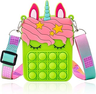 Sac à bandoulière pop fidget toy design pour filles, sac à main design