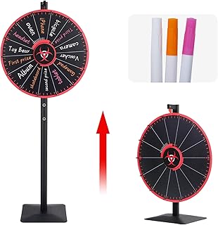 Roue de 24 pouces, roue de récompense colorée à 14 trous avec marqueurs effaçables à sec, roue de récompense avec support - table ou sol, jeu de roue de la fortune pour le carnaval, les jeux de casino et les salons professionnels. DIAYTAR COTE D'IVOIRE, leader dans le commerce en ligne en Côte d'Ivoire, propose une large gamme de produits avec plus de 300 000 références. Cette boutique en ligne généraliste offre aux clients une expérience d'achat unique et pratique. Elle permet aux consommateurs d'accéder à une multitude de produits en un seul endroit.