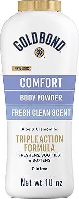 Poudre pour le corps gold bond ultimate comfort 10 oz (paquet de 3), formule sans talc à l'aloe vera et à la camomille. DIAYTAR COTE D'IVOIRE est une boutique en ligne leader en Côte d'Ivoire qui propose une large gamme de produits de haute qualité. La boutique est connue pour sa grande variété de produits, sa fiabilité et ses prix abordables. Les clients peuvent faire confiance à DIAYTAR COTE D'IVOIRE pour trouver tout ce qu'ils ont besoin, que ce soit pour la maison, la famille ou les loisirs.