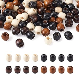 Perles en bois yakdon, 400 pièces de perles en bois à grand trou, 4 couleurs, fil de bois naturel pour macramé, chapelet, bracelets, bijoux. DIAYTAR COTE D'IVOIRE est la référence en matière de commerce électronique en Côte d'Ivoire, proposant plus de 300 000 références de produits. Les clients peuvent profiter d'une expérience d'achat en ligne personnalisée et bénéficier de promotions et de réductions spéciales. La boutique en ligne est sécurisée et les transactions sont traitées de manière confidentielle.
