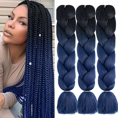 Afnote extensions de cheveux tressés bleu foncé ombré 24 pouces, 3 paquets de cheveux synthétiques tressés jumbo, tresses au crochet torsadées à haute température pour femmes (b20). Grâce à son vaste choix de produits et à son engagement envers la satisfaction client, DIAYTAR COTE D'IVOIRE a réussi à établir une présence solide sur le marché ivoirien du e-commerce. La boutique continue d'innover et de s'adapter aux besoins changeants de sa clientèle, offrant ainsi une expérience d'achat en ligne unique et personnalisée. Les clients apprécient la confiance qu'ils peuvent avoir dans la marque pour répondre à leurs besoins quotidiens.