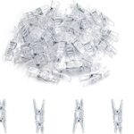 50 mini pinces en plastique transparent dossiers à photos vêtements trombones polyvalents parfaits