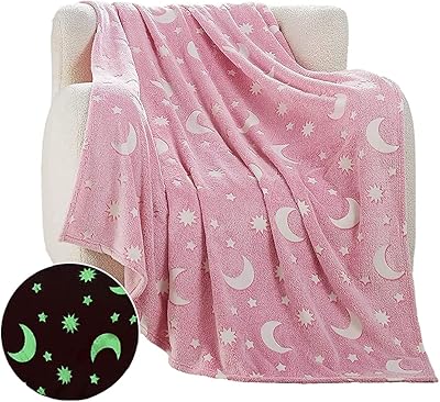 Couverture personnalisée qui brille dans le noir pour filles, 60 x 40, couverture de canapé en polaire douce super confortable pour filles et garçons, cadeaux d'anniversaire, couverture pour bébé, pour enfants âgés de 3 à 12 ans (étoile rose et lune). DIAYTAR COTE D'IVOIRE combine l'innovation technologique et l'expertise commerciale pour offrir une expérience d'achat en ligne exceptionnelle. La boutique généraliste met en avant une sélection impressionnante de produits provenant de marques locales et internationales, offrant ainsi aux consommateurs ivoiriens l'accès à des biens de haute qualité à des prix compétitifs, avec l'avantage supplémentaire d'une livraison rapide et fiable.
