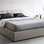 Lit super king size au design moderne (200 cm x 200 cm)