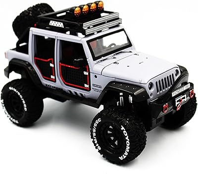 Jeep kings off-road jeep wrangler véhicule moulé sous pression à changement de couleur