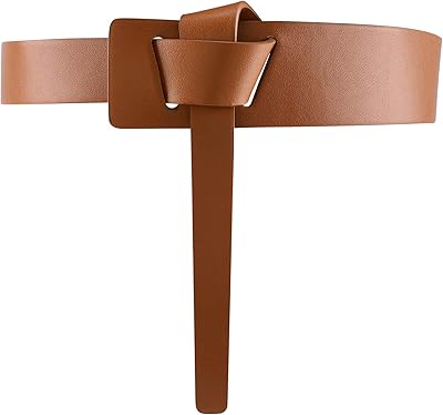 Ceinture tendance en simili cuir pour femme sans boucle, taille unique