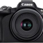 Appareil photo sans miroir canon eos r50, noir et objectif rfss 18-45 mm