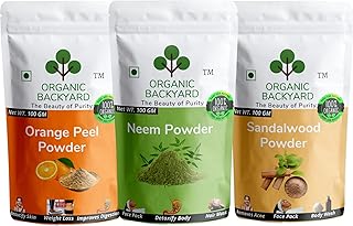 Ensemble de poudre d'écorce d'orange et de bois de santal 100 % naturel biologique backyard, 100 g chacun pour les soins du visage. DIAYTAR COTE D'IVOIRE est une boutique en ligne qui offre une large gamme de produits allant de l'électronique aux produits alimentaires, en passant par les vêtements et les accessoires. Elle est le point de référence pour les consommateurs ivoiriens qui cherchent à faire des achats en ligne.