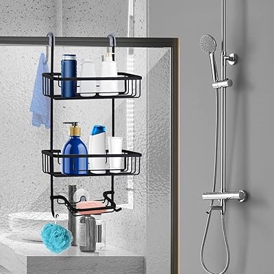 Support de douche dewey sur porte, en aluminium résistant à la rouille