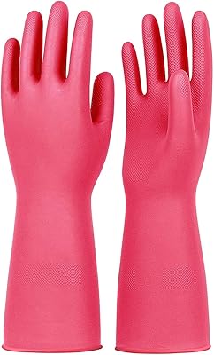Gant de ménage en caoutchouc cleano latex, extra épais, manches longues, nettoyage