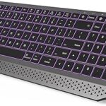 Clavier bluetooth rétroéclairé nexiocol pour macbook clavier multi-appareils rechargeable sans fil avec pavé