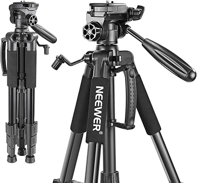 Neower 56" 142 cm trépied portable en aluminium avec tête pivotante à
