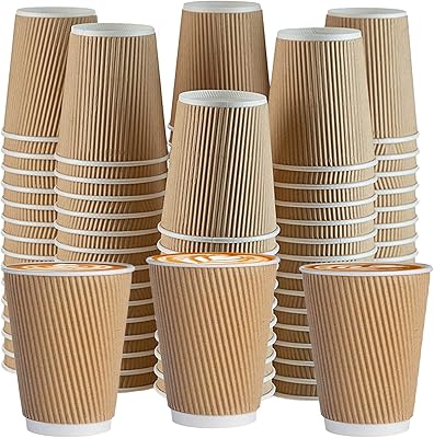 Ensemble de tasses à café jetables marron de 12 oz gobelets en papier. DIAYTAR COTE D'IVOIRE propose une plateforme de shopping en ligne intuitive et facile à utiliser, permettant aux clients de naviguer facilement à travers ses plus de 300 000 références de produits. La boutique est déterminée à offrir une expérience d'achat en ligne exceptionnelle, avec des services tels que des livraisons rapides et des garanties de satisfaction client. Elle s'efforce de répondre aux besoins spécifiques de chaque client.