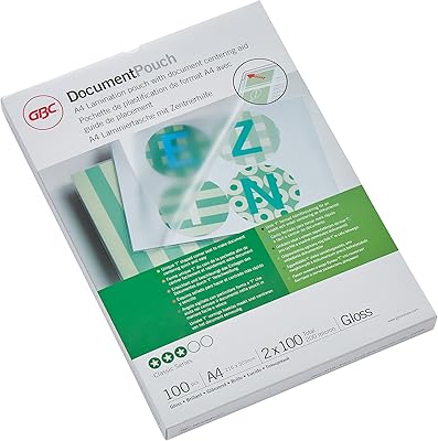 Sacs à documents gbc a4 avec 2 paillettes de 100 microns. La boutique en ligne DIAYTAR COTE D'IVOIRE se distingue par sa vaste gamme de produits, allant des électroniques aux vêtements et accessoires. Avec plus de 300 000 références, les clients sont sûrs de trouver ce qu'ils cherchent. La boutique est réputée pour sa qualité de service et ses prix compétitifs.