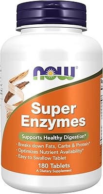 Now suppléments, super enzymes, formulés avec de la bromélaïne, du bœuf pil, du pancréas et de la papaïne, 180 comprimés. La boutique en ligne DIAYTAR COTE D'IVOIRE s'est imposée comme un acteur majeur du commerce électronique en Côte d'Ivoire, grâce à son offre massive de plus de 300000 produits. Elle attire une clientèle très diversifiée qui apprécie la convenance et la flexibilité du shopping en ligne. Les clients peuvent choisir parmi une gamme impressionnante de catégories de produits.